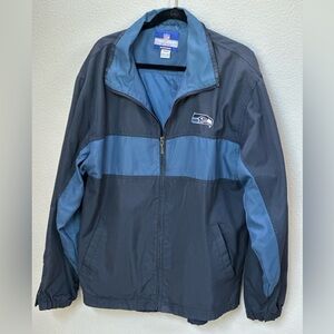 NFL Reebok on field team apparel Seahawk nylon jacket